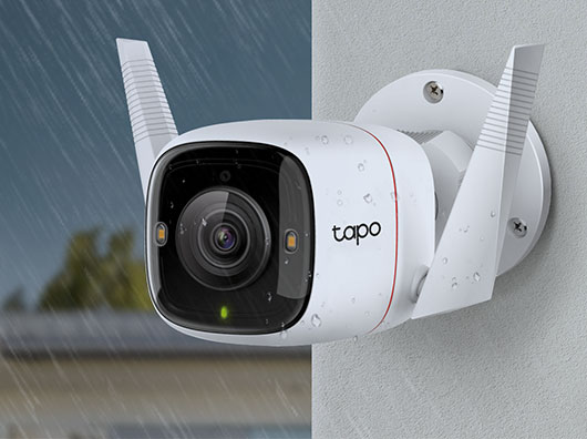 מצלמת אבטחה ביתית IP חיצונית TAPO C320WS 4MP איכותית מוגנת מים IP66__הגנה מגשם